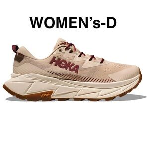 Hoka one one skyline X Women's-D Beige and Maroon Athletic sneaker Shoes